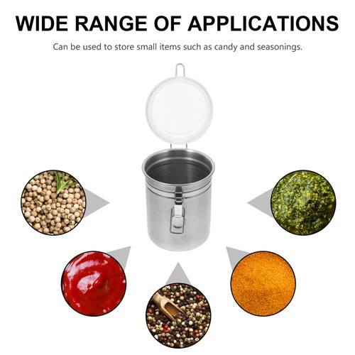 Box Seasoning Spice Tins Airtight Coffee Canister Travel - Picture 2 of 12