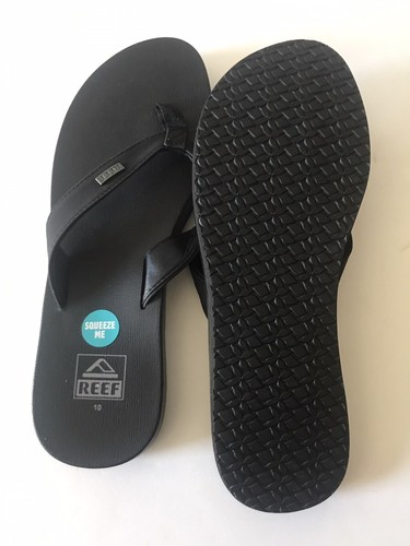 DAMEN REEF SCHWARZ/SCHWARZ MIA FRECHE FLIP FLOP STRAND/POOL SANDALEN GRÖSSE 10 NEU MIT ETIKETT - Bild 6 von 7