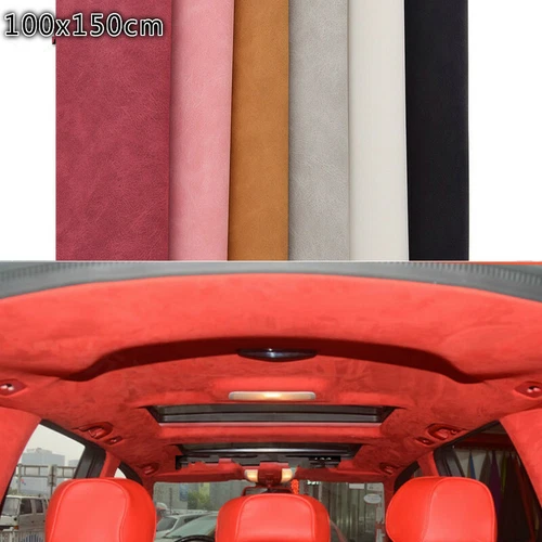 Stretch Kunstleder Stoff Tuch Doppelseitig Auto Innenraum Sofa Herstellung Material - Bild 3 von 38