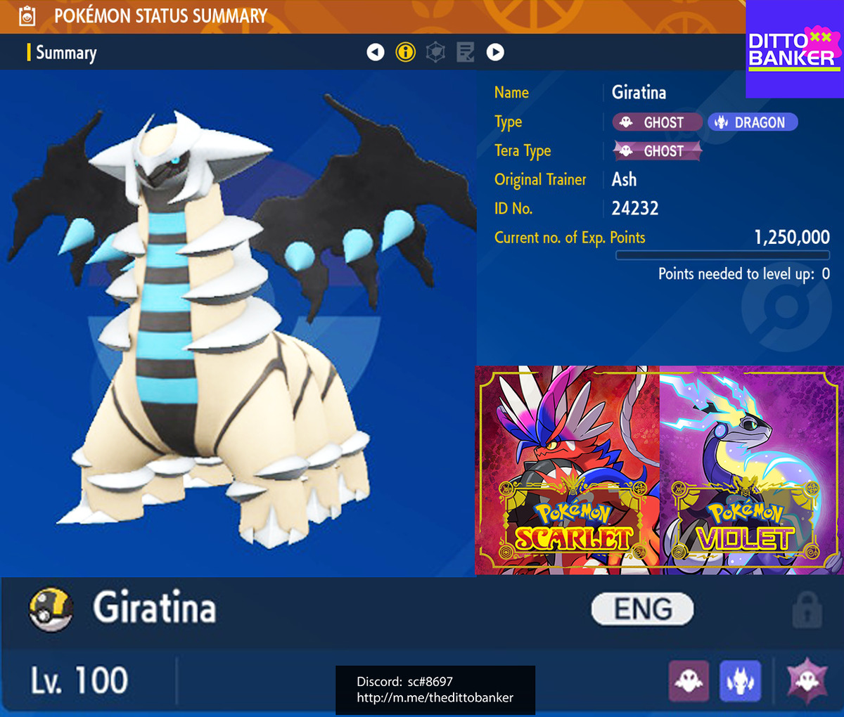 Pokemon Baby Shiny Giratina