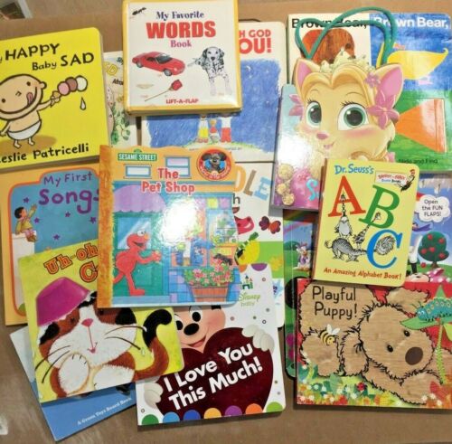 Lot of 15 Childrens BOARD Hardcover BABY TODDLER DAYCARE Kids BOOKS *RANDOM MIX* - Picture 1 of 1