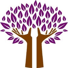 30 Custom Purple Hands Tree Personalized Address Labels