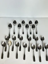 VTG Continental Stainless Japan  Pattern SET OF 13- TEASPOONS 8- Soup Spoon #10