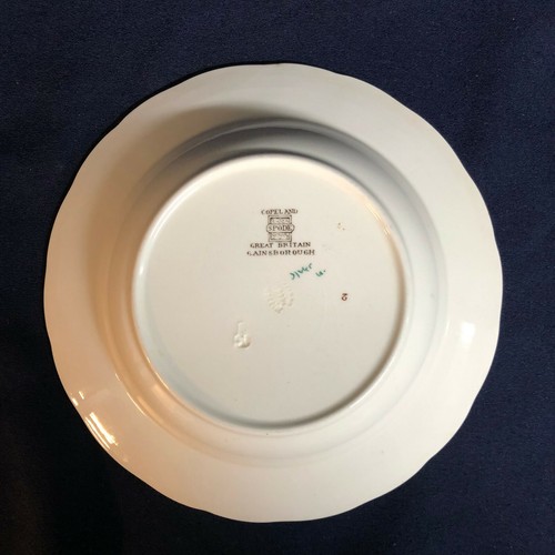 Spode England "Gainsborough" Rimmed Soup Bowl Floral, Scalloped - 7.5" Copeland - Picture 4 of 5
