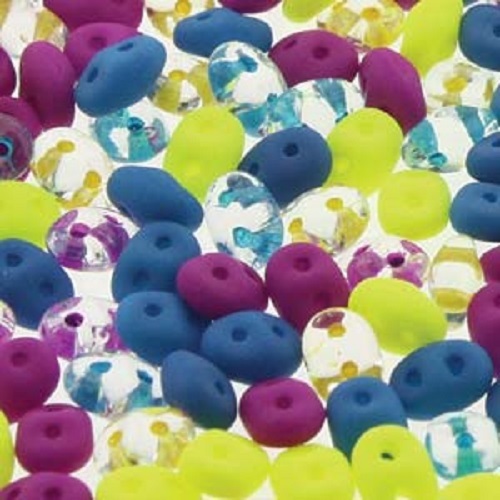 CLEARANCE 10 g or 24 g Czech SUPERDUO 2.5x5 mm Two Hole Seed Beads Mixes - Picture 6 of 10