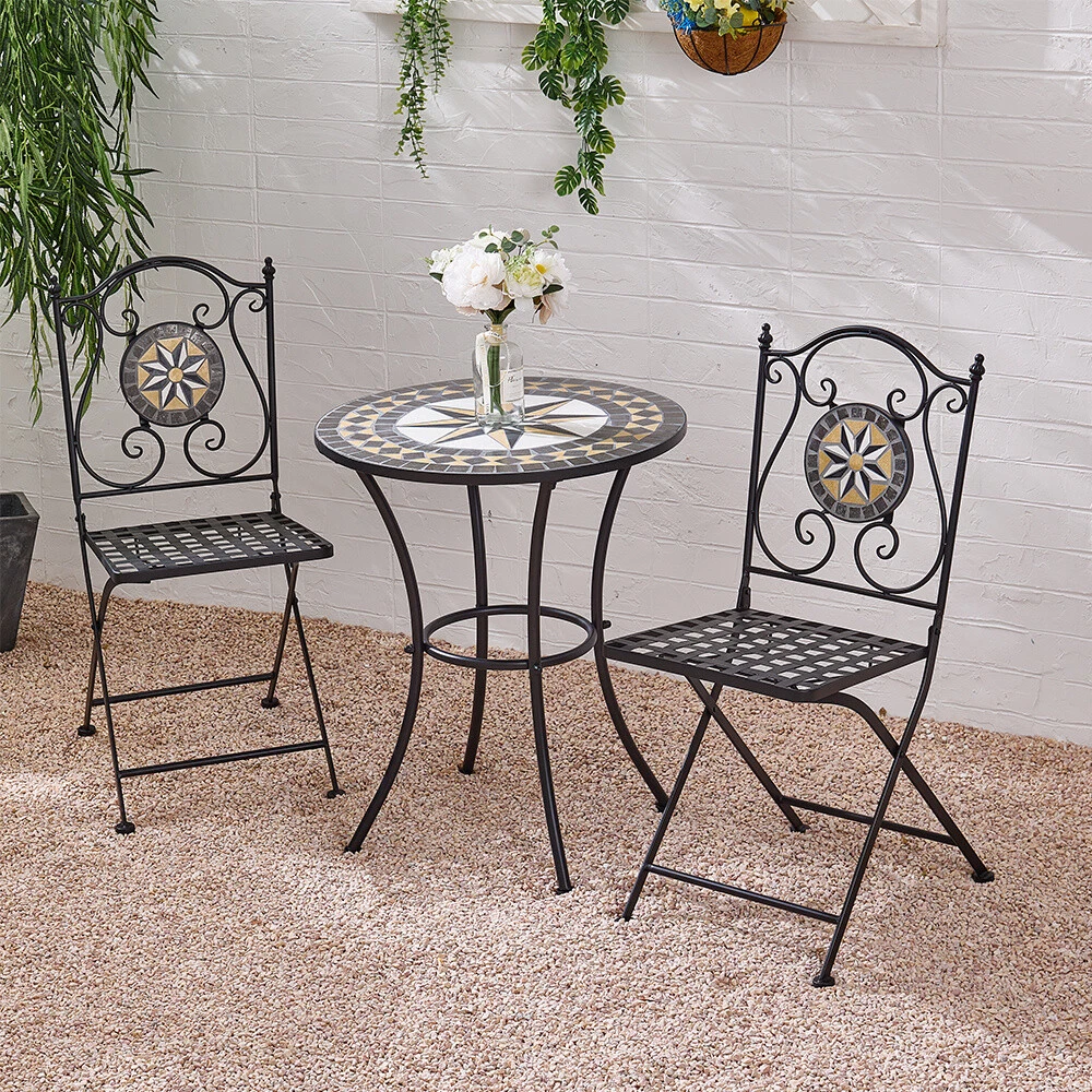 Mosaic garden table online 70cm