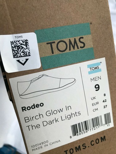 NUOVO TOMS Rodeo 10014900 Betulla Luminosa Luci di Natale Moc Pantofole Scarpe Uomo 9 - Foto 11 di 12
