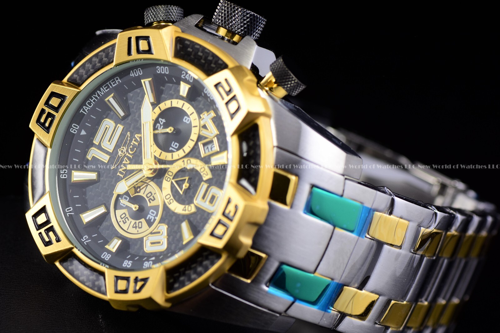 Invicta 25856 Pro Diver SCUBA 50mm Stainless Steel Gold,Black Case