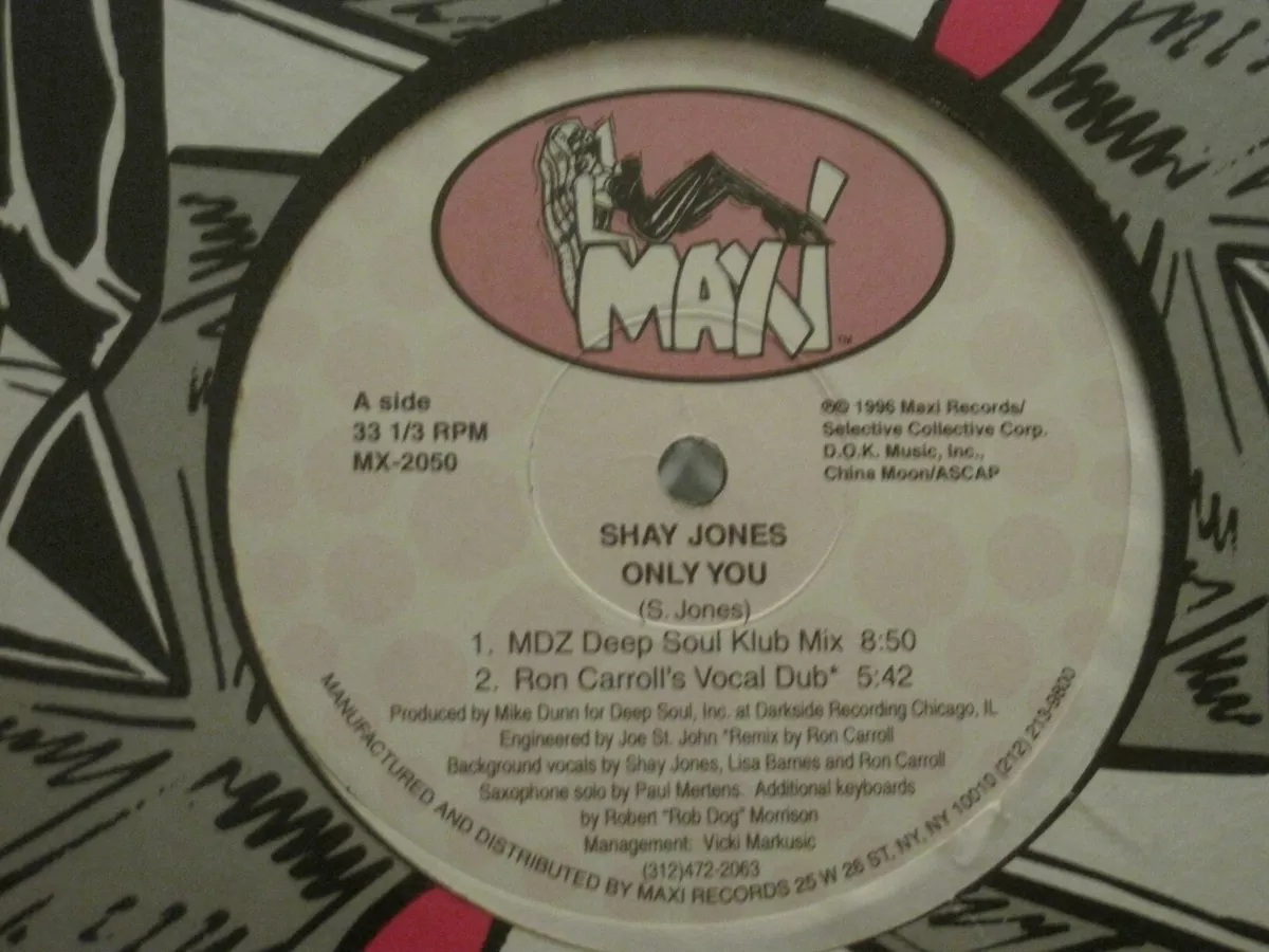 SHAY JONES ONLY YOU 12 ORIG '96 MAXI RARE GARAGE HOUSE MIKE DUNN