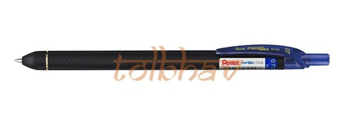 Pentel EnerGel BL 437R Click Roller Gel Pen - Blue Ink 0.7mm Point - Pack of 10 - Picture 3 of 9