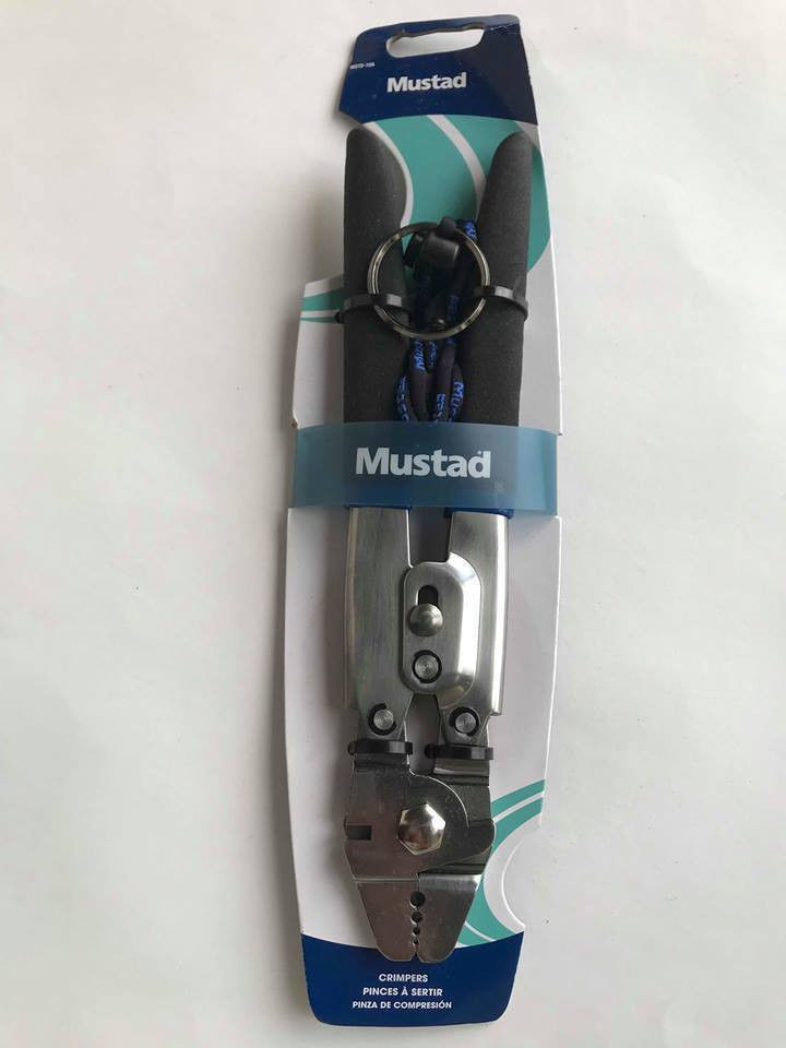 Mustad Crimpers MSTD10A Heavy Duty Stainless Steel 2 reliable side cutters NEW Mustad Crimpers MSTD10A Heavy Duty Stainless Steel 2 reliable side cutters NEW