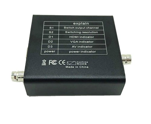 HD 1080p 720P TVI/CVI/AHD CCTV Camera Video To VGA/CVBS/HDMI Converter Adapter - Picture 3 of 4
