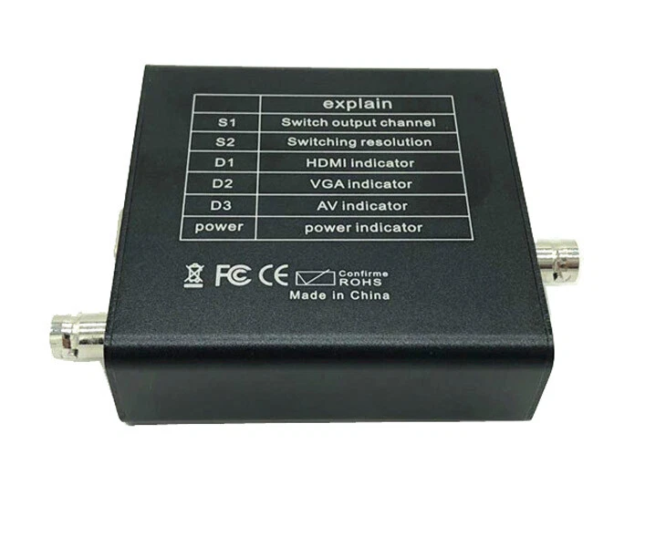 HD 1080p 720P TVI/CVI/AHD CCTV Camera Video To VGA/CVBS/HDMI Converter Adapter - Image 3 of 4