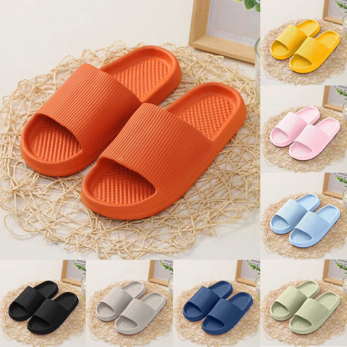 Men And Women Home Slippers Slippers Flat Non Slip Bathroom
