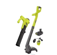 RYOBI One+ 18-Volt Electric String Trimmer/Edger and Blower Combo Kit
