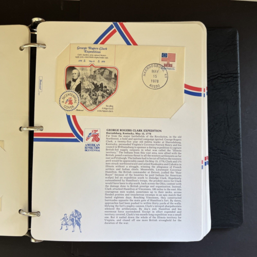 American Revolution Bicentennial First Day Cover Collection, (1978-1980) Qty 66 - Picture 10 of 24