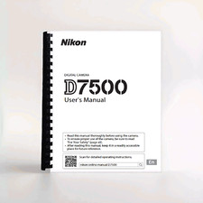 Nikon D7500 User&#39;s Manual
