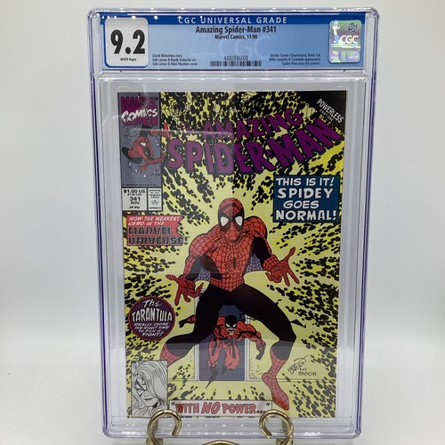 (3)Amazing Spider-Man #341-343 1990-91 CGC 9.2+ ‘Powerless’ Complete Mini Series - Picture 2 of 19