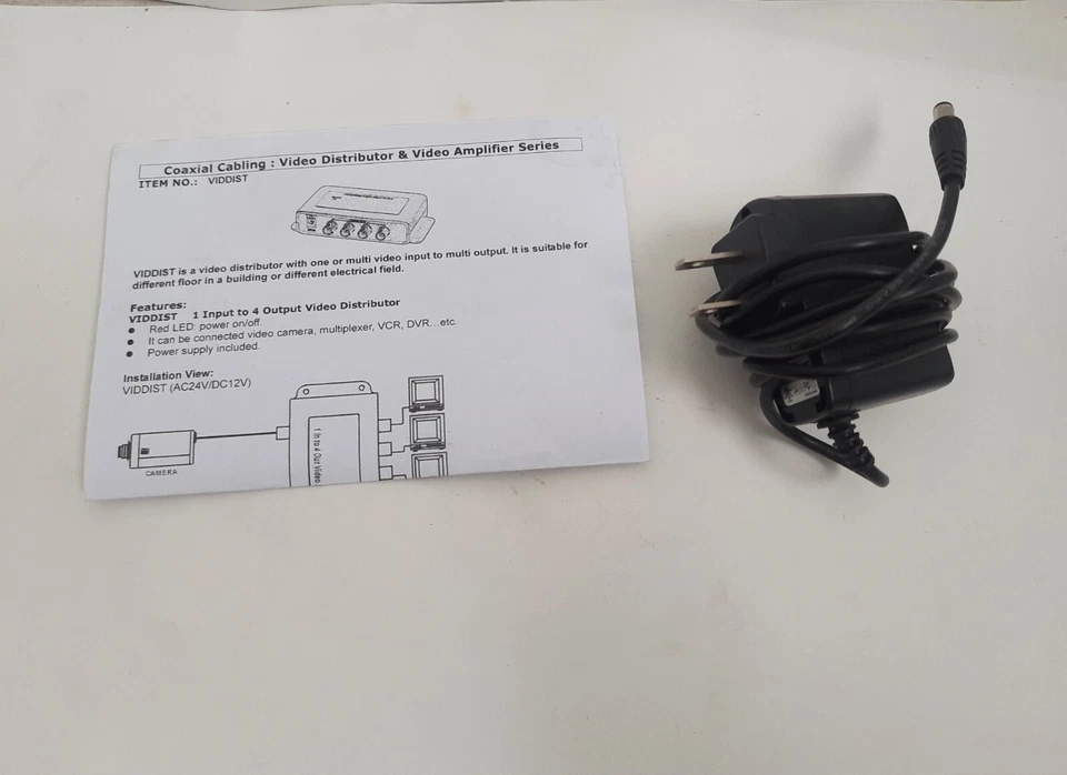 SPECO TECHNOLOGIES VIDDIST 1 Input to4 Output Video Distribution Amplifier 2 pcs - Image 3 of 4