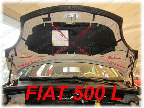 CAR HOOD BONNET BRA fit Fiat 500L since 2012 NOSE FRONT END MASK TUNING - Bild 2 von 4