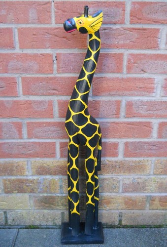 Colourful Wooden GIRAFFES L 100 cm M 80 cm S 60 cm Home Décor Variant of Size - Picture 9 of 9