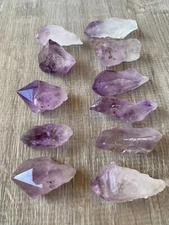 Brazilian Rough Amethyst Natural Point 0.75-2", Wholesale Bulk Lot