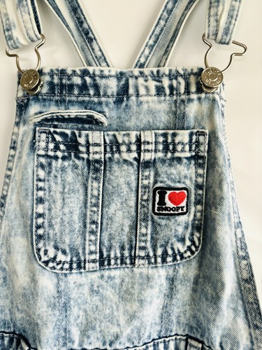 Justice Kids Snoopy Collab Short Overalls, Cotton Girls Size 10 - Picture 2 of 5
