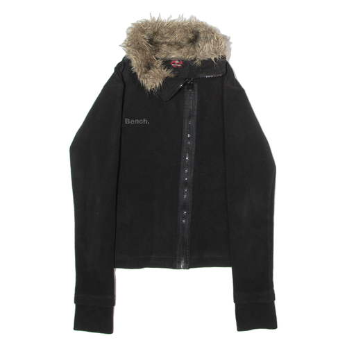 BENCH Damen Fleecejacke Schwarz M