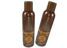 2 x BODY DRENCH QUICKTAN BRONZING SPRAY MEDIUM DARK 6 OZ