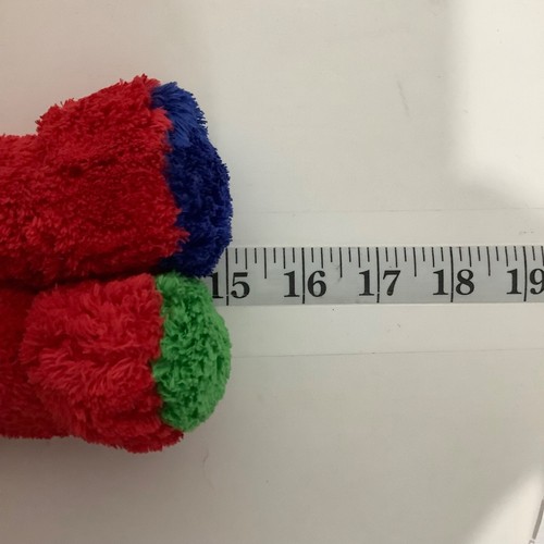 Vintage Baby Boyds NED roter Welpe Hund Plüschtier Stofftier bunte Ohren 15 Zoll - Bild 6 von 6
