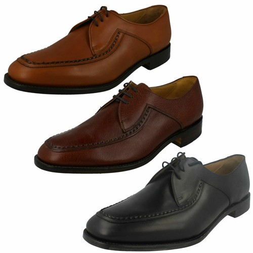 Mens Loake Rounded Toe Smart Lace Up Formal Leather Shoes Fontwell - 第 1/19 張圖片