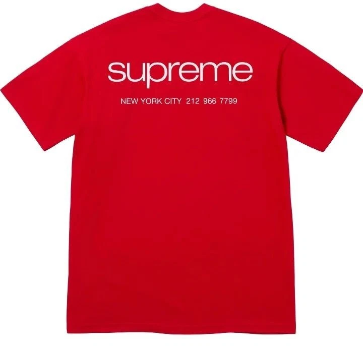 TEE SHIRT SUPREME NYC ROUGE/TAILLE XXL/FW23 SEMAINE 17 (100 % AUTHENTIQUE) (TOUT NEUF)