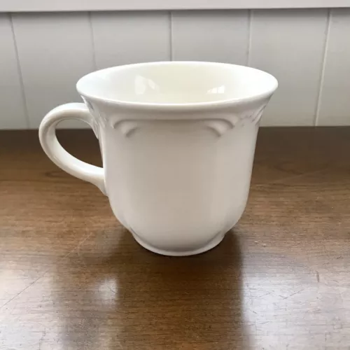 Pfaltzgraff Filigree Mug Coffee Tea Cup Stoneware Collectible White