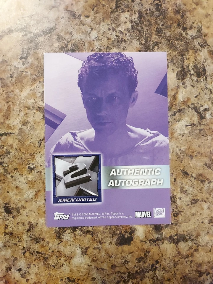 X-Men United Movie Michael Reid Mackay/Jason "143" Topps 2003 Autograph Card 🔥  - Image 2 of 3