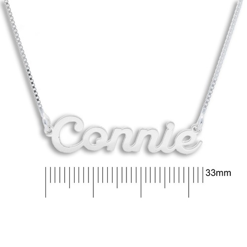 Collar Estilo Carrie Nombre Personalizado Plata Sólida Cualquier 11 letras Regalo En Caja - Imagen 14 de 18