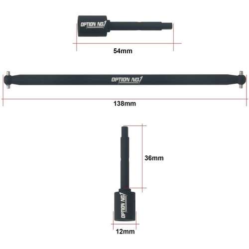 Eje de junta de hélice de aluminio para Tamiya TT-02 / TT02B 54501 54502 RC Drift Car - Imagen 6 de 6