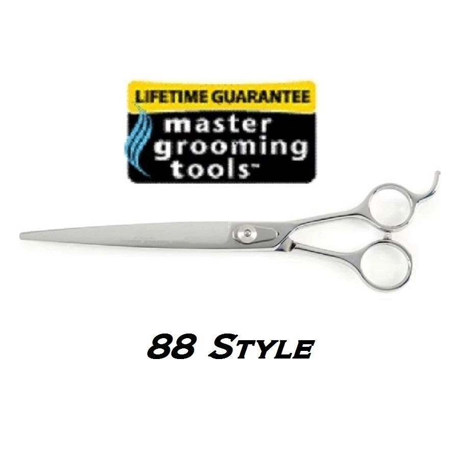 MASTER Grooming 88 Filipino Style STRAIGHT PRO Shears 7 1/2"PET DOG CAT Scissors