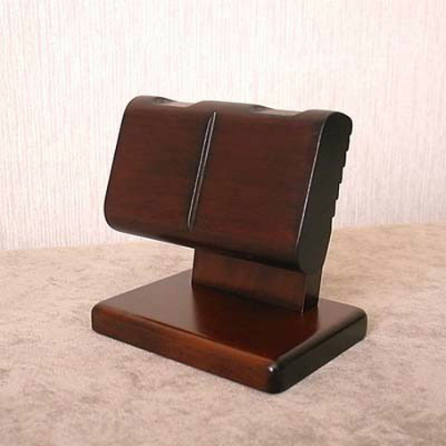 F/S 2 Wrist Watch Display Rack Holder Case Stand Tool Wooden Craft Made in Japan - Picture 3 of 6