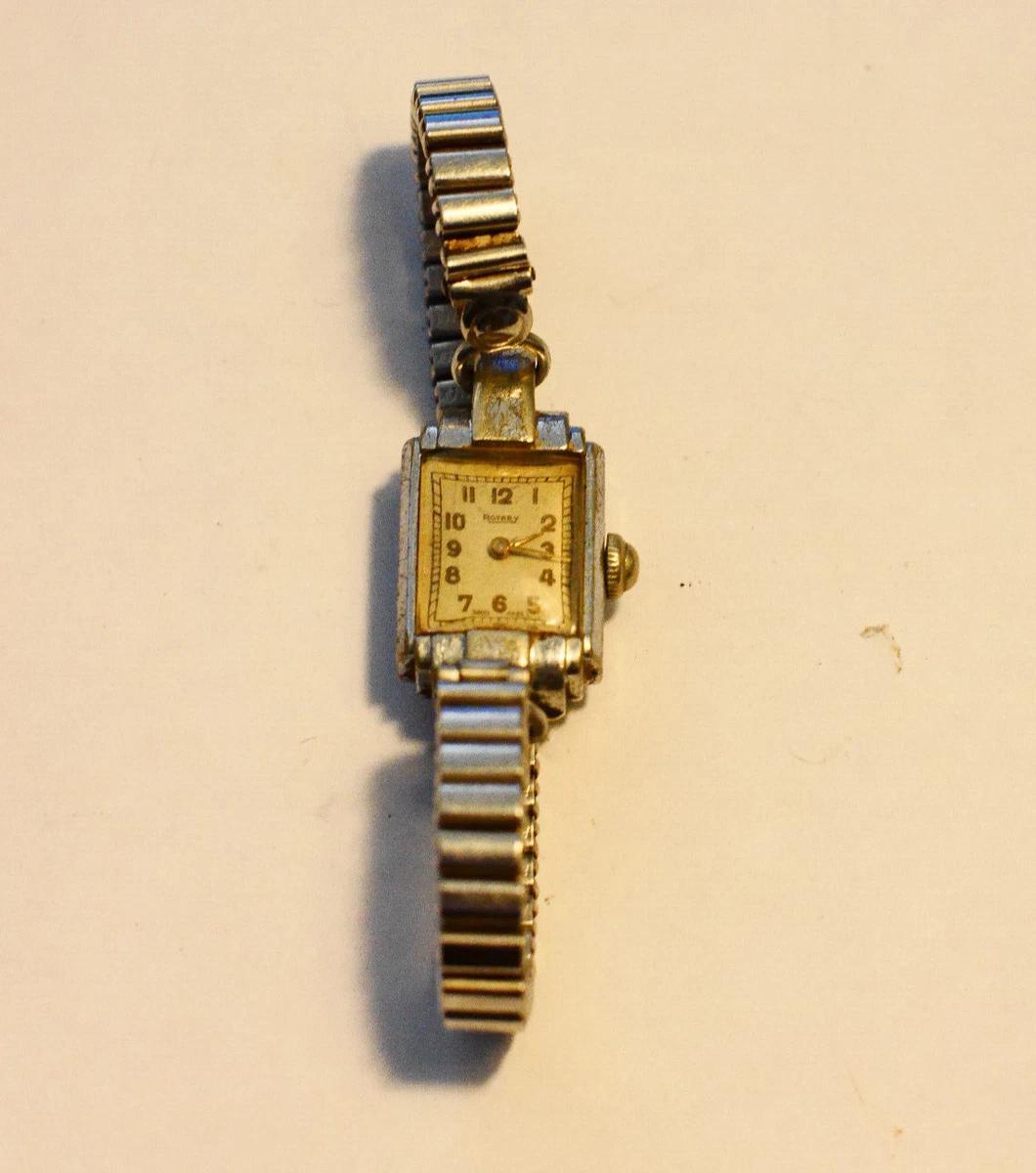 Ladies Vintage Rotary Watch Swiss Made Silver Stainless Steel