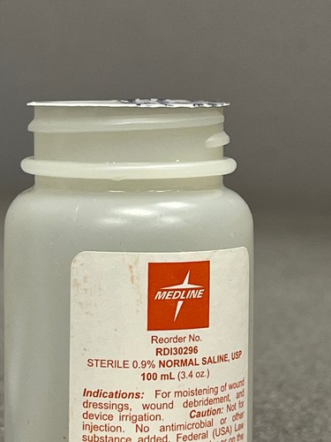 Medline USP normale sterile Kochsalzlösung zur Bewässerung 100 ml 1 Stück, RDI30296 - Bild 7 von 7