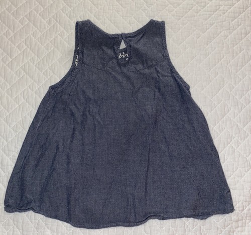 Abercrombie Kids Tank Embroidered Tank Top Size 11-12 Great Details Summer Fun - Picture 2 of 4