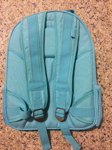 pottery barn Kinder kleiner Rucksack Aqua & Pink Silber Glitzer Herz - Bild 2 von 6
