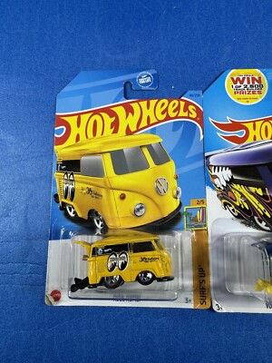 Hotwheels MOON KOOL KOMBI 8台 Hot wheels cool kombi Lot Of 2 Yellow Moon Eyes & Blue