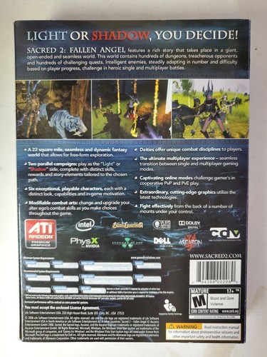 Sacred 2: Fallen Angel (PC, 2008) - Action RPG 10d7 - Picture 2 of 7