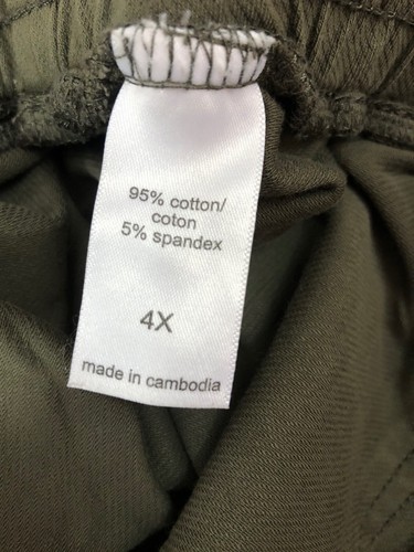 Maurices Women’s Sz 4X Reg 26 Pull On Jogger Pants Twill Knit Cotton Spandex New - Picture 7 of 8