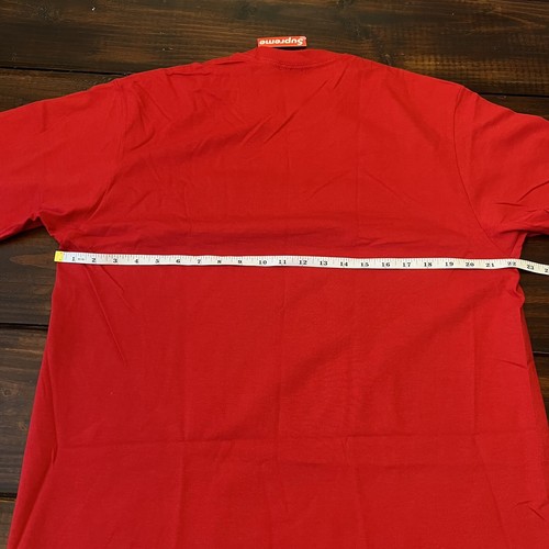 Supreme x KAWS Box Logo Tee Shirt Red Size Large NEW Authentic - Picture 7 of 7