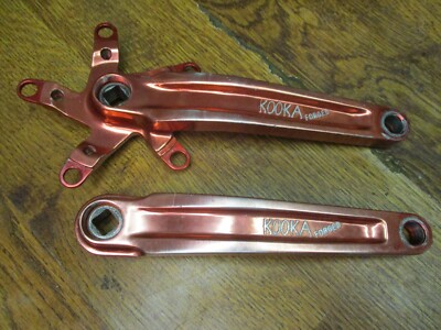 VINTAGE KOOKA FORGED 175L 110/74 BCD SQUARE TAPER CRANK SET VINTAGE KOOKA FORGED 175L 110/74 BCD SQUARE TAPER CRANK SET