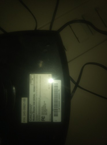 CREATIVE Modem BLASTER V.92 External DE5621 (245-05621-00) w/ AC Power Adapter - Picture 11 of 11