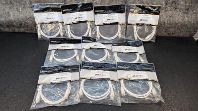  Lot of 10  3-Feet Signamax C5E-114WH-3FB,  Cat5e Patch Cord, White