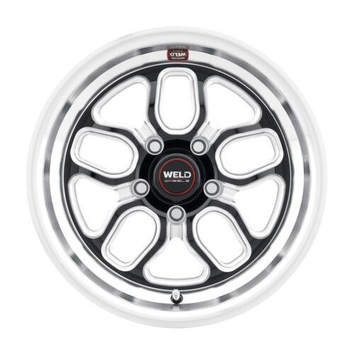 (Set-4) WELD Laguna Drag 15x10 5x114.3/5x4.5 Black 50mm wheels rims 15 Inch - Picture 3 of 7